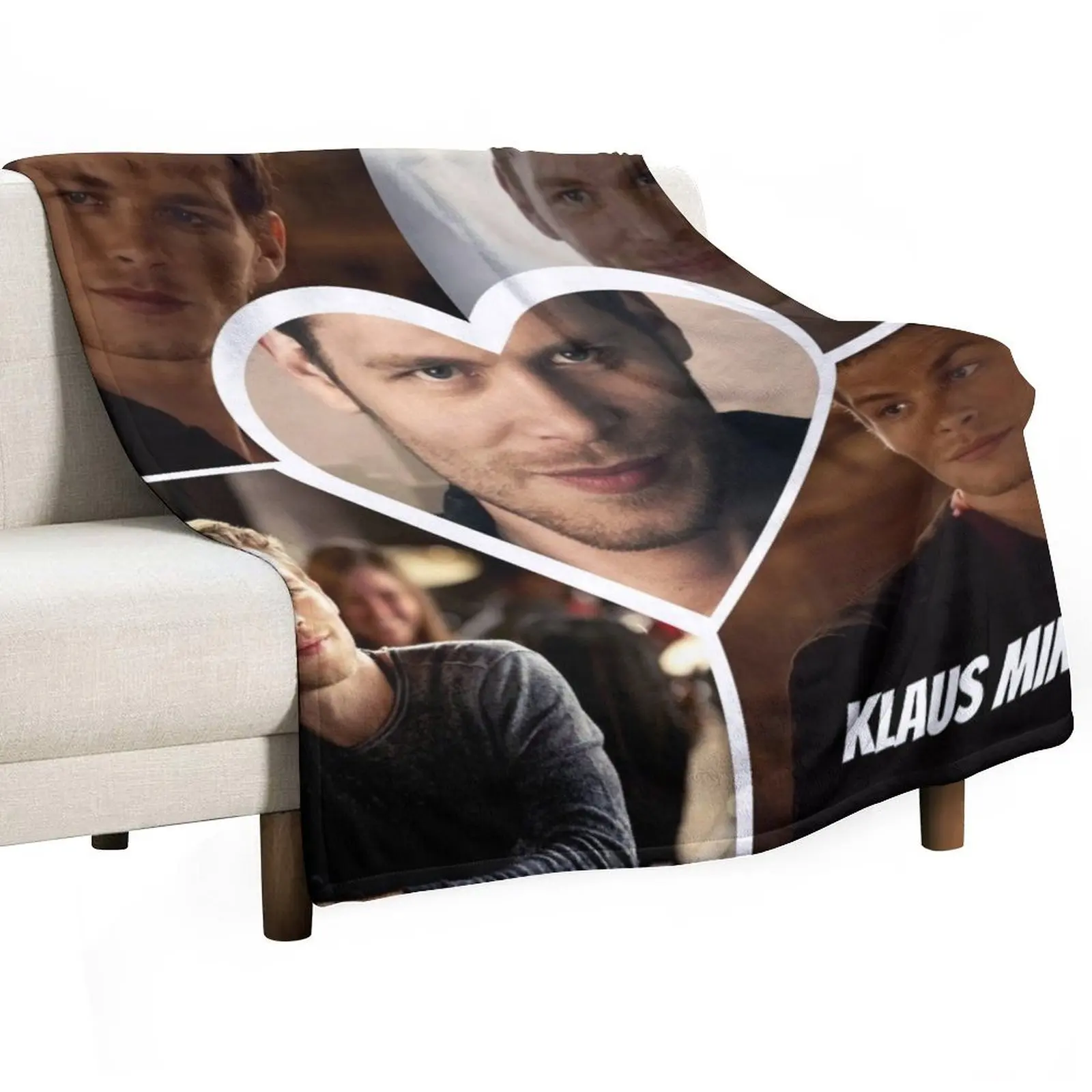 klaus mikaelson ,the originals ,the vampirediaries ,tvd ,damon salvatore Throw Blanket Comforter manga Retros Blankets