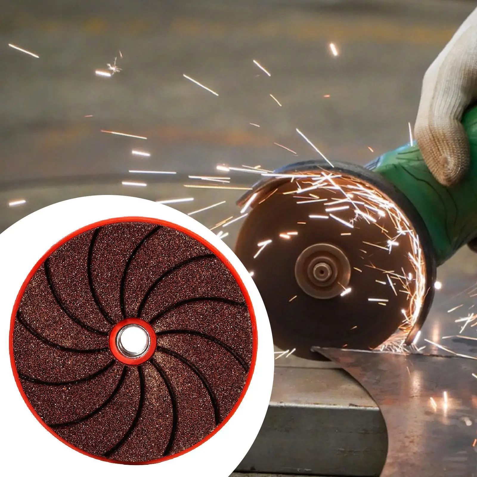 Angle Grinder Pad Emery Nylon Plastic Sanding Disc M10 Spiral Interface for Ceramic Tile Trimming Cutting and Polishing