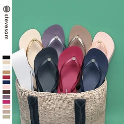 6cm Steevesam slope heel flip-flops for women 2023 summer new style casual fashionable thick soled beach sandals