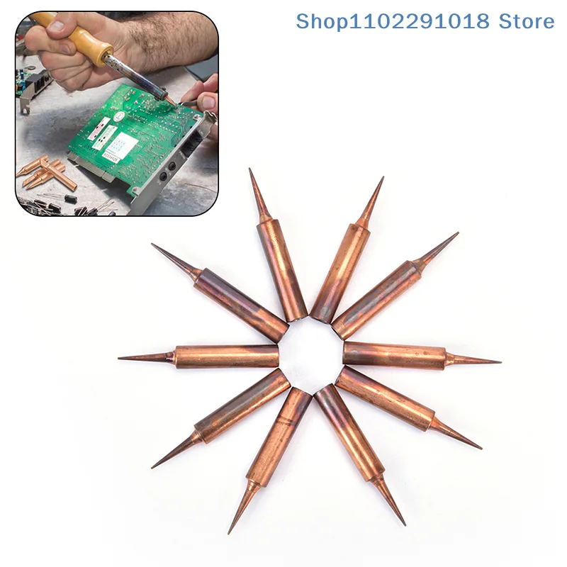 practicalSoldering Tip Pure Copper Inner Core Electric Iron Head 900M Series Solder Tipshousehold