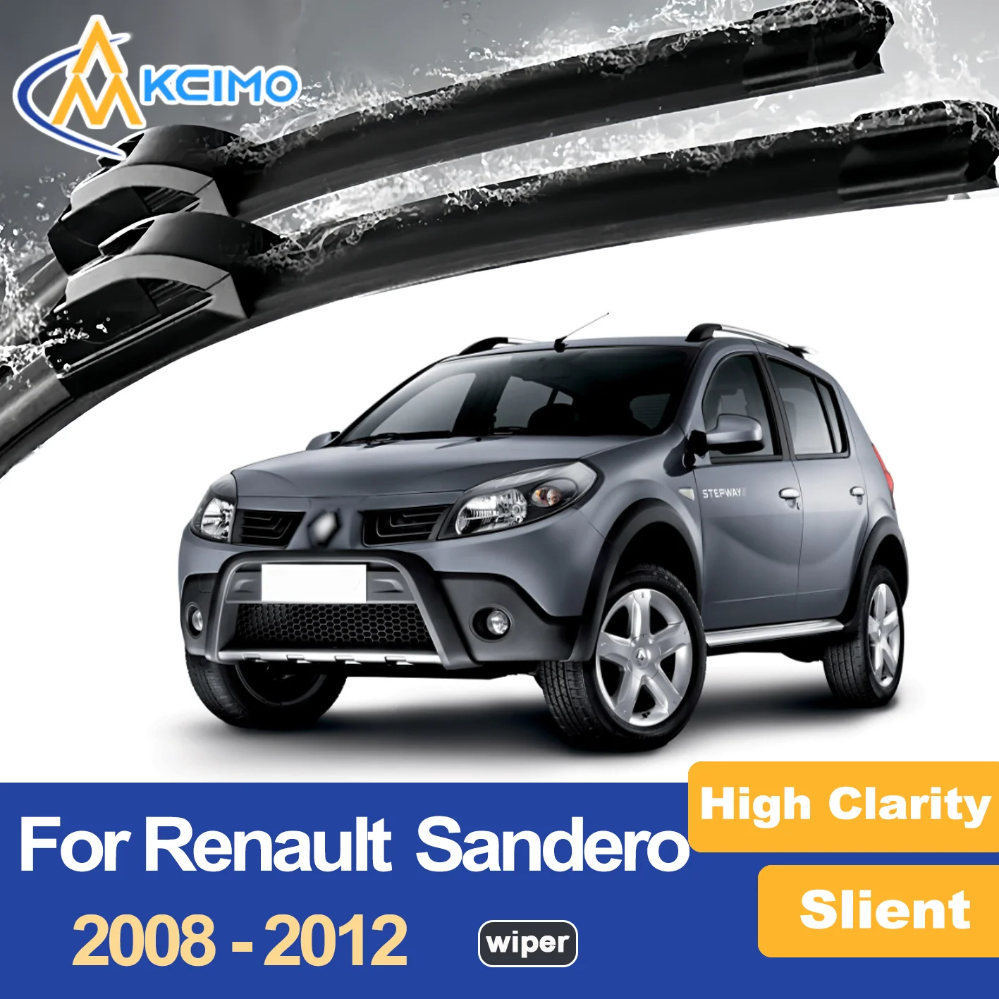 

Premium Wiper Blades for Renault Dacia Sandero 2008-2012 Streak Free Durable Clear Visibility