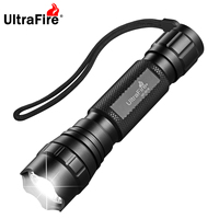 UltraFire WF-501B Powerful Led Flashlight 18650 Rechargeable Handheld Torch 1200LM Tactical Lantern for Camping Hiking Emergency