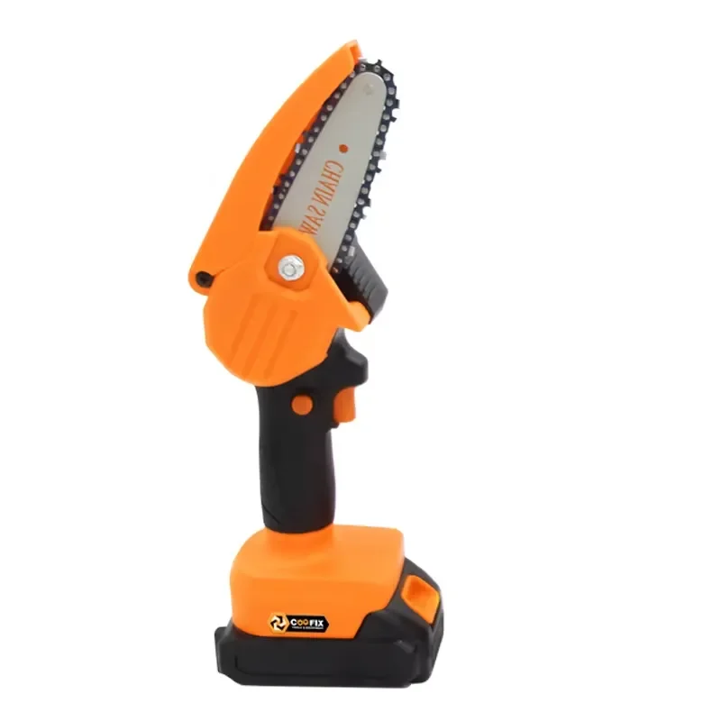 【CHIMU HOME】 18V 2Ah Lithium Cordless Chainsaw 8 Inch Bar for Wood Cutting Garden Pruning Timber Saw