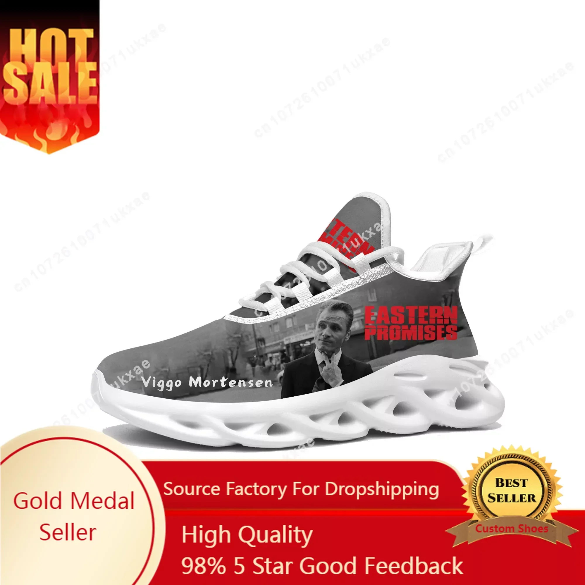 Eastern Promises Flats Sneakers Mens Womens Sports Running Shoes Viggo Mortensen Sneaker Lace Up Mesh Footwear custom made Shoe