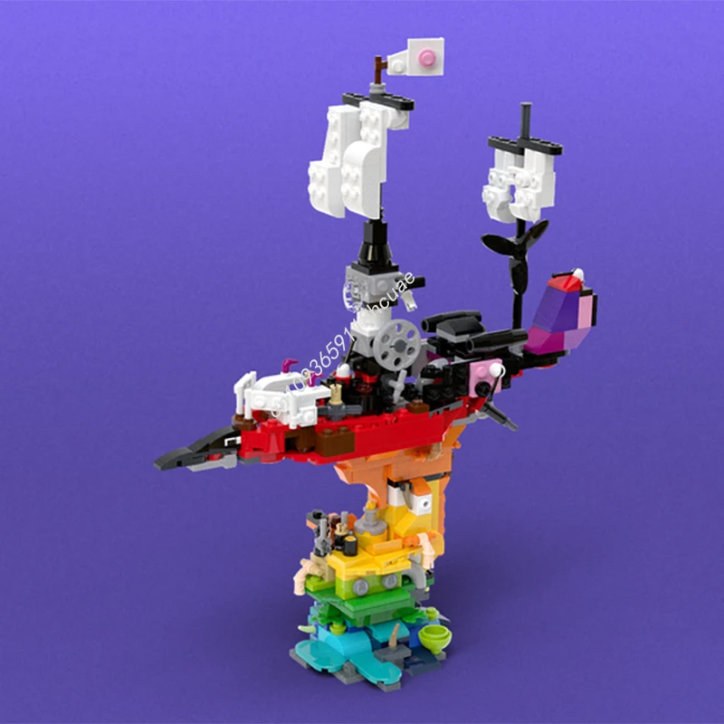 420 قطعة MOC قوس قزح سيتاديل بنة هدية الكريسماس دورات التعلم القائمة على الاستفسار مشروع إبداعي مفصل للغاية #3