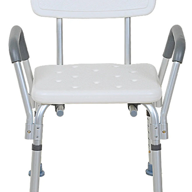 

Factory Bathroom Elderly Height Adjustable Bathroom Stool with Backrest Used Bath Shower Chairs Seat