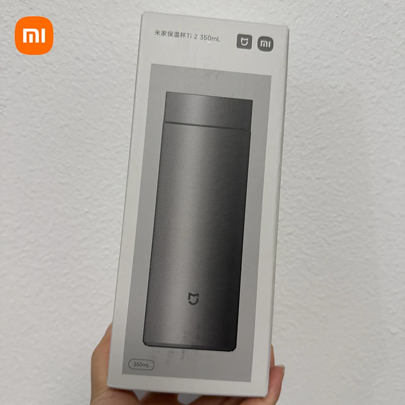 Xiaomi Mijia Termos z Czystego Tytanu Ti 2 350ML/ Ti2 480ml TA1 Przenośny Kubek Termiczny Utrzymujący Ciepło przez 6 Godzin Bezpieczny dla Zdrowia Napój
