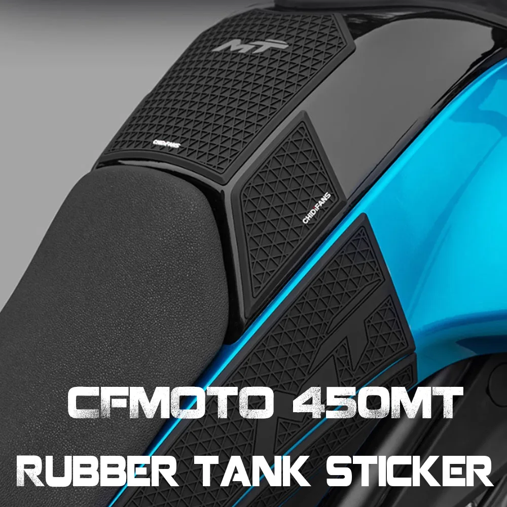 

Motorcycle Anti-scratch Rubber Oil Tank Protection Sticker Decals Tank Pad Side Grips Protection For CFMOTO 450MT 450 MT