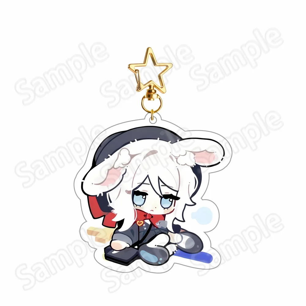 Anime Limbus Company Figure Don Quixote Keychain 6cm Acrylic Stand Model Desk Decor Collection Birthday Prop Accessories Gifts