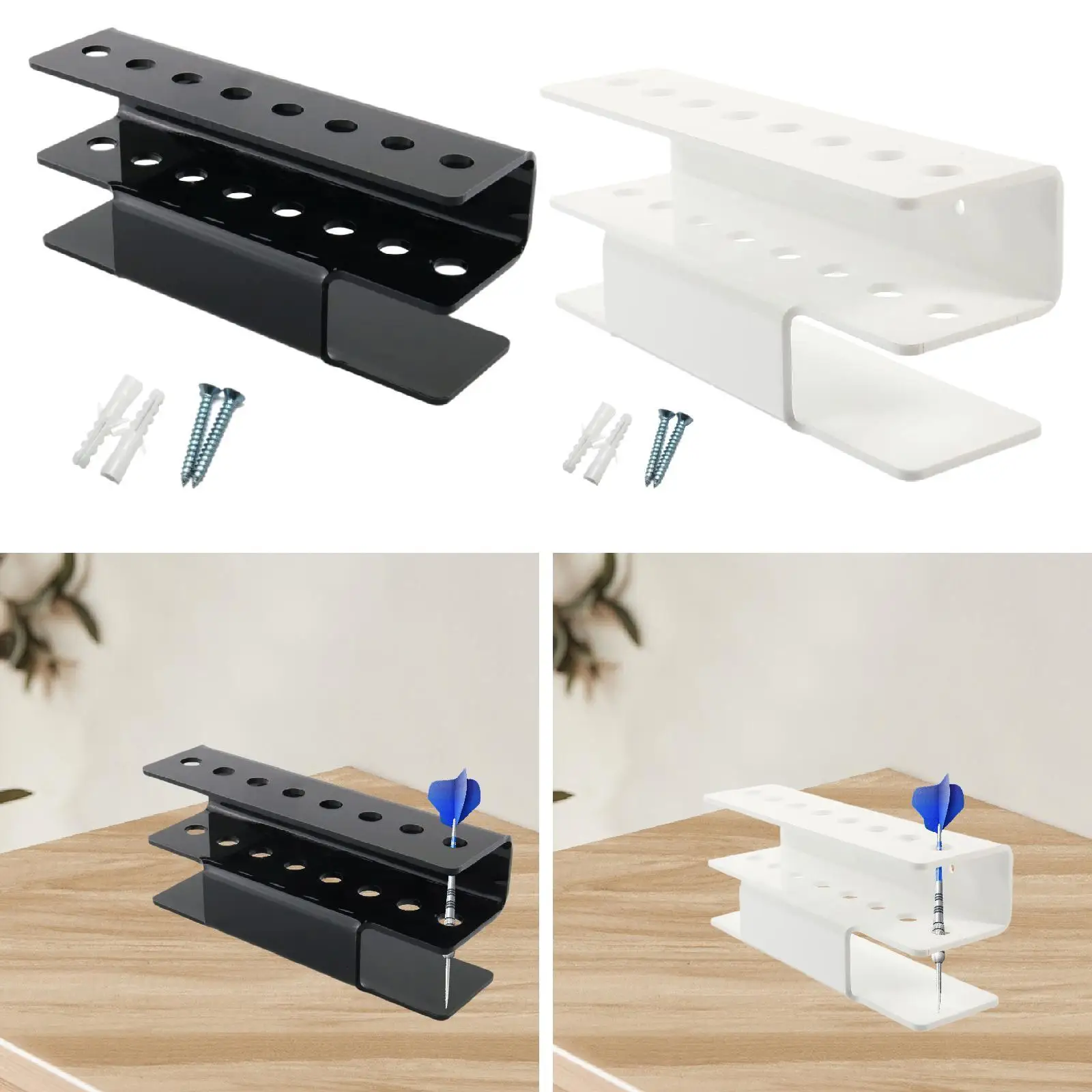 

Dart Holder Sturdy Bracket Portable Modern Wall Mount Desktop Dart Board Backboard for Game Room Workshop Home Use Lounge Bar