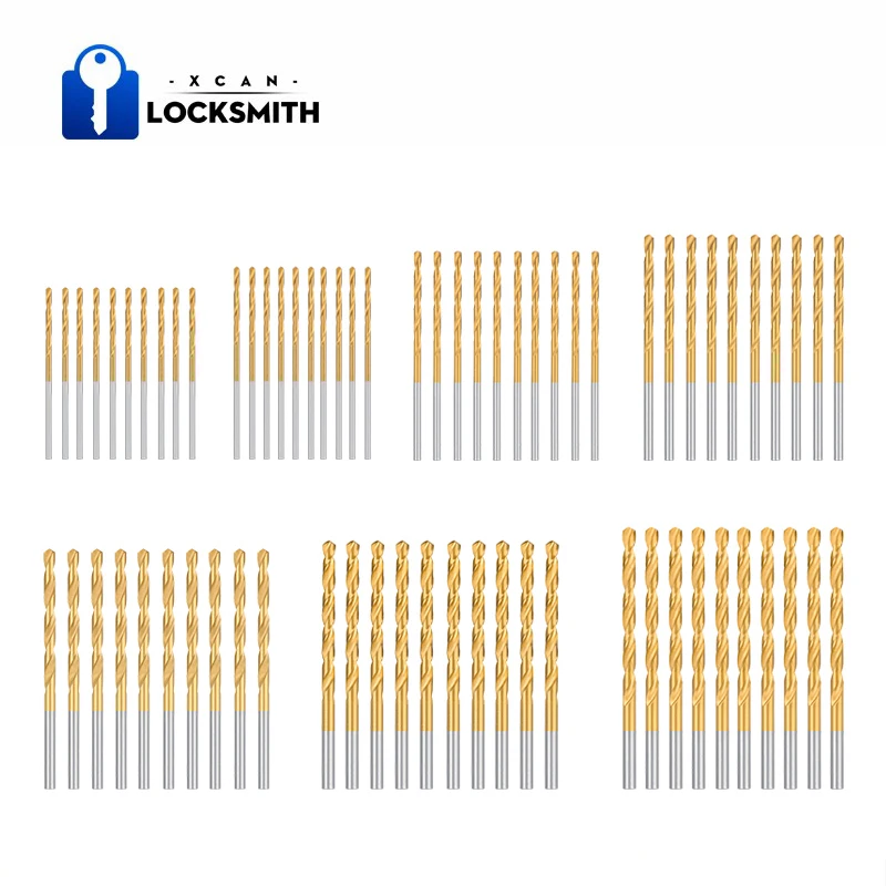 

70pcs Twist Drill Bit Set 1.0/1.5/2.0/2.5/3.0/4.0mm Wood/Metal Hole Cutter Titanium Coated HSS Drill Bit Set