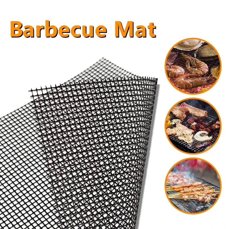 

Non-stick Wire Mesh Grill Mat Barbecue Accessories High Temperature Resistant BBQ Grid Outdoor Baking Pad Oven Tool Hot Selling