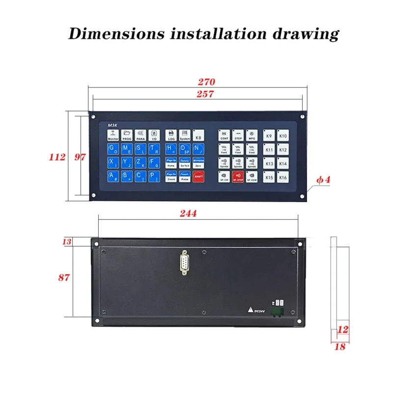 DDCS-EXPERT upgraded version 5axis CNC machining controller 4axis motion control system ATC extended keyboard E-MPG