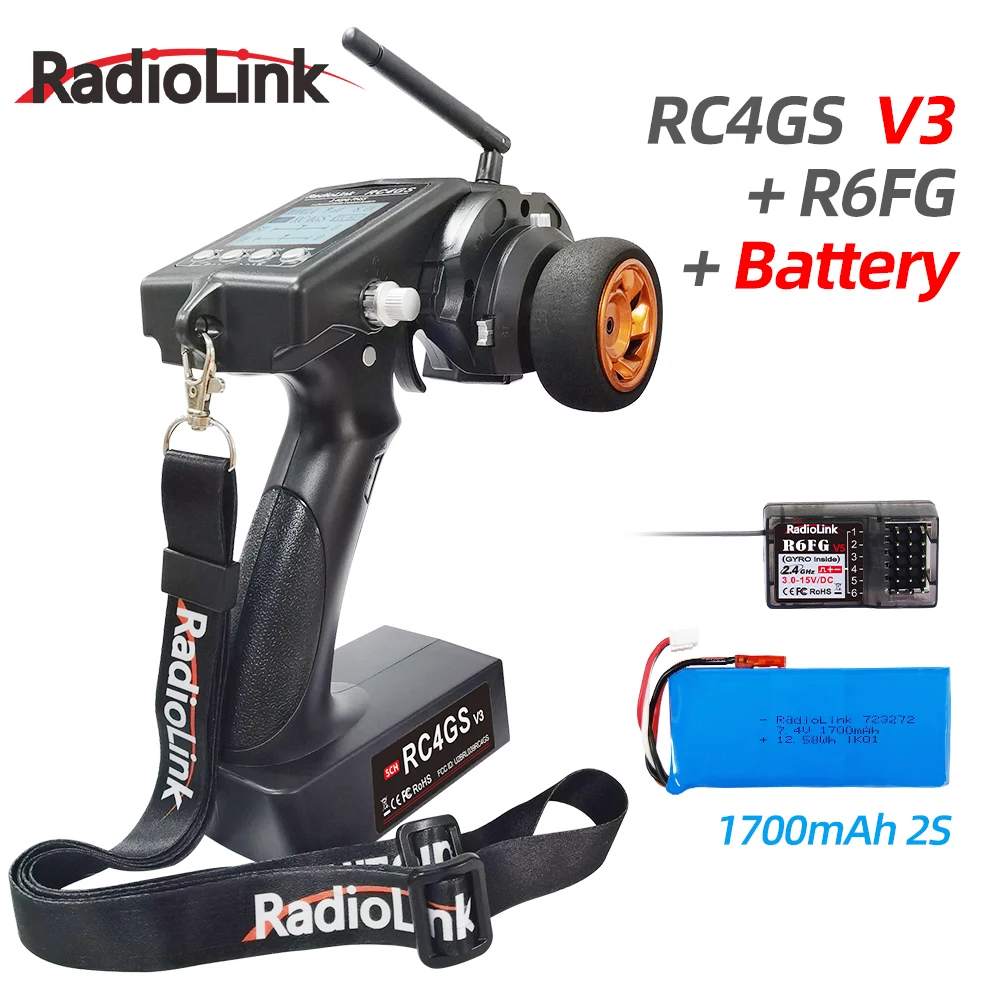 Radiolink RC4GS V3（V2アップグレード版）5チャンネルRC無線送信機と
