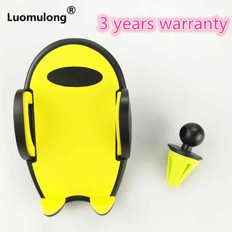 3 years warranty Penguin car phone holder stand air conditioning vent navigation phone support mount with 17mm head ball clip