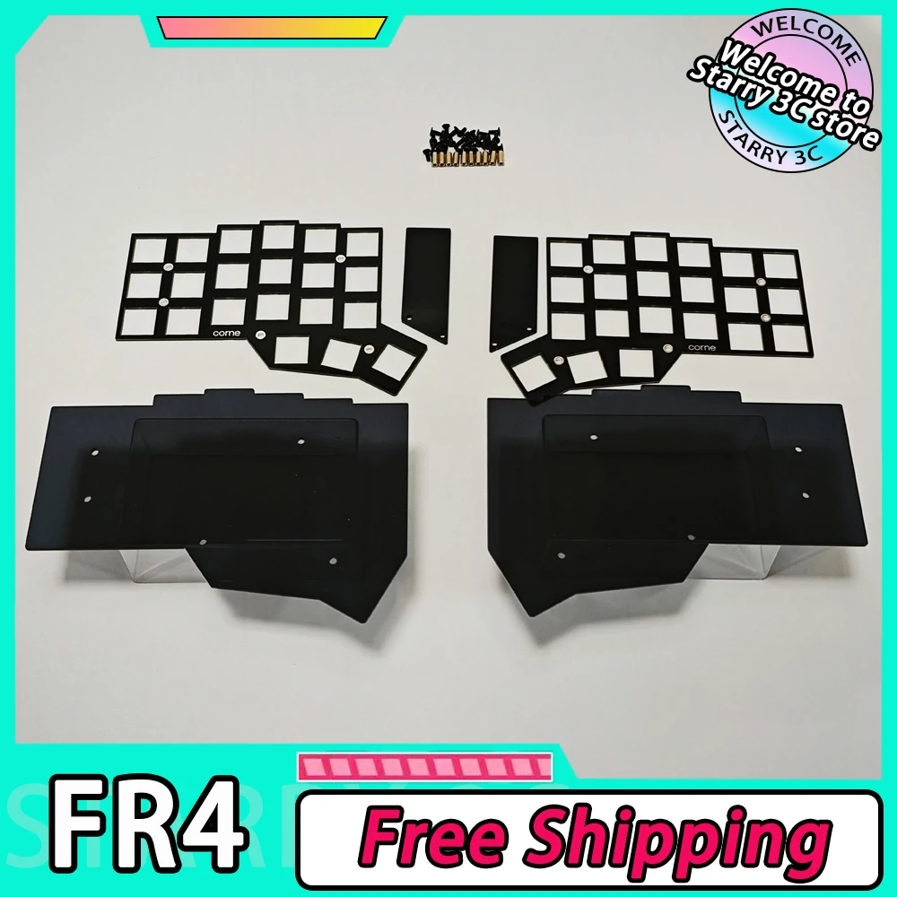 Corne FR4 Positioning Board Customized For Split Keyboard Multiple Layouts Locating Plate Sandwich Case FR4 PC Gamer Accessories