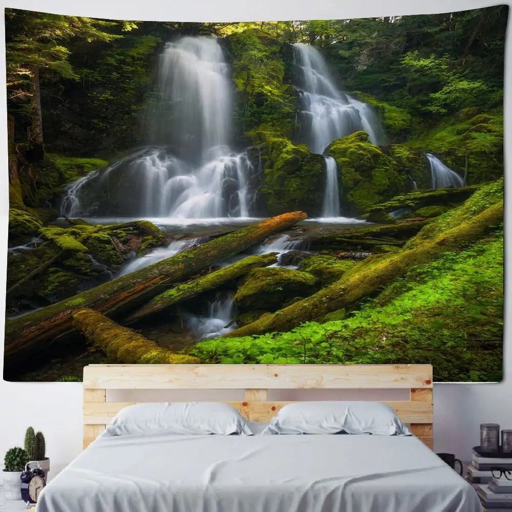 Jesus redeems humanity, teaches young girls, helps suffering women. Background decoration tapestry of Jesus' portrait