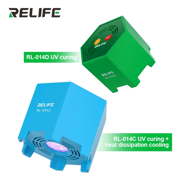 RELIFE RL-014D Inteligentna lampa utwardzająca Utwardzanie na zimne powietrze UV 2 w 1 Naprawa telefonu komórkowego Trzy regulowane prędkości Ładowanie bezprzewodowe