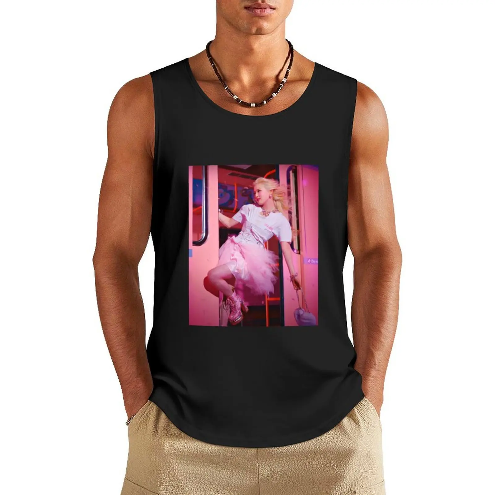 

STAYC SIEUN RUN2U Tank Top gym shirts gym clothes for man clothes for men summer sleeveless shirt man