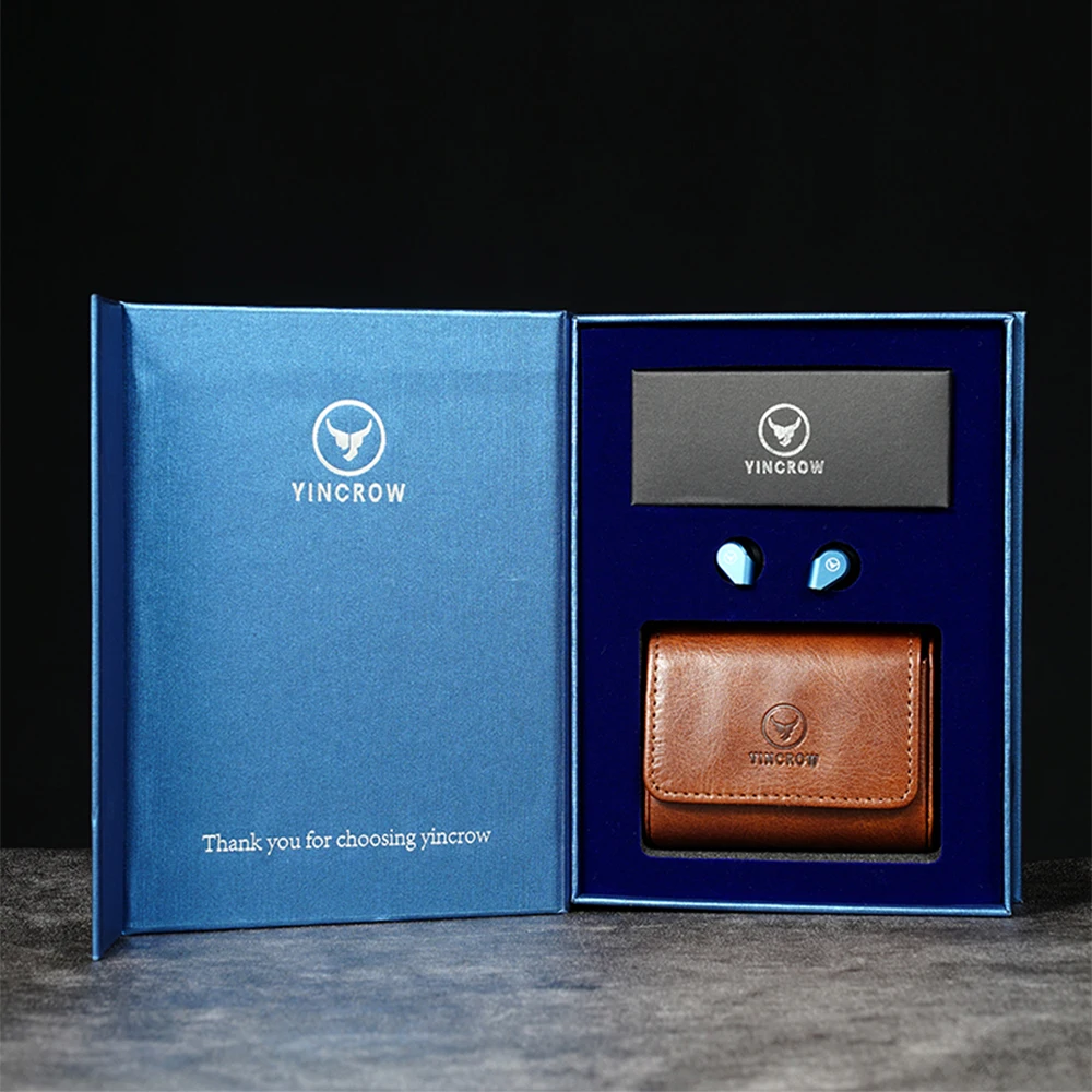 Yincrow Calf Metal HIFI Flat-Head Earphone 14.6mm Dynamic Drive Earbud Detachable MMCX Music IEM 3.5mm/4.4mm Optional YD30 EB2S