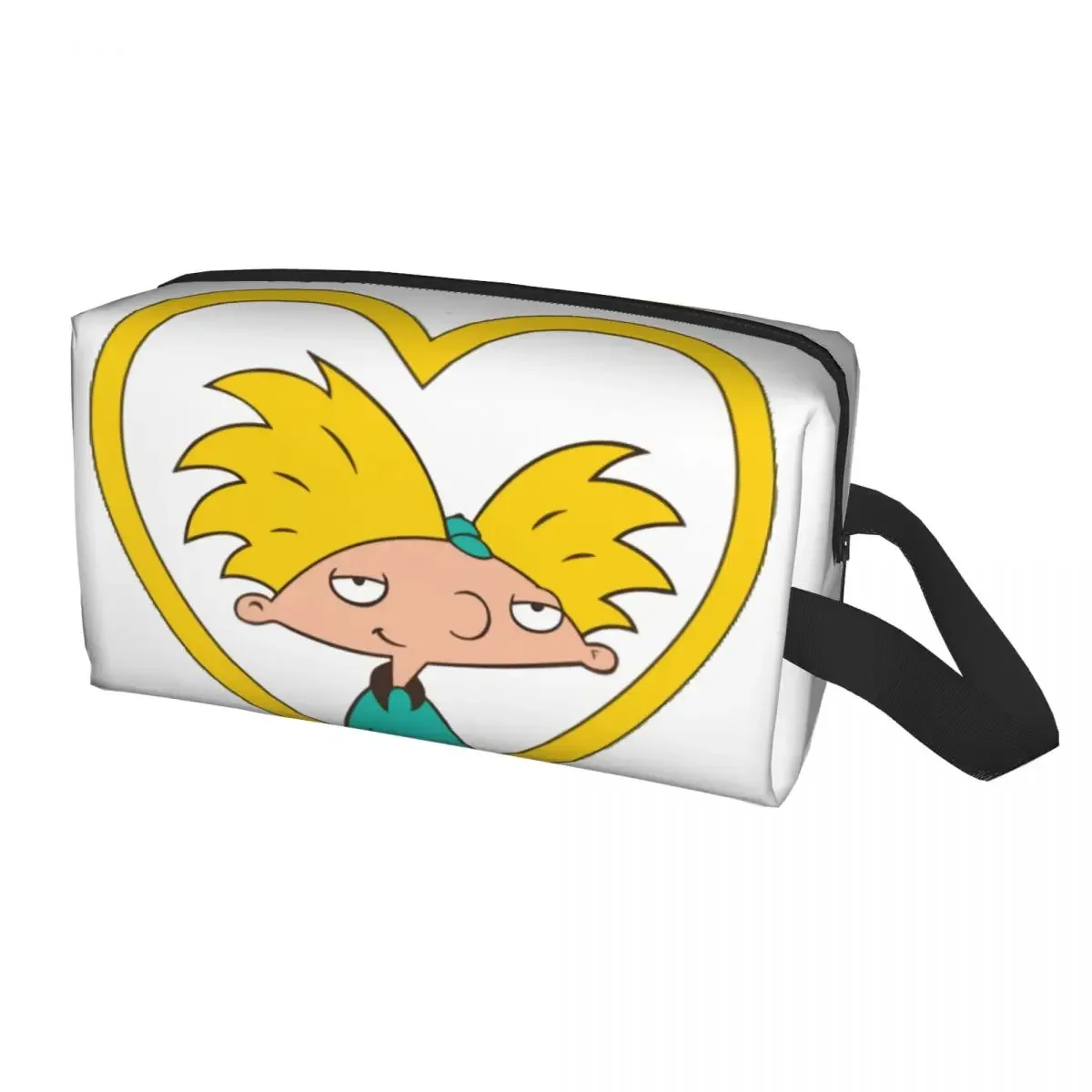 Helga Pataki Anime Animation Hey Arnold Makeup Bag Women Travel Cosmetic Organizer Kawaii Storage Toiletry Bags