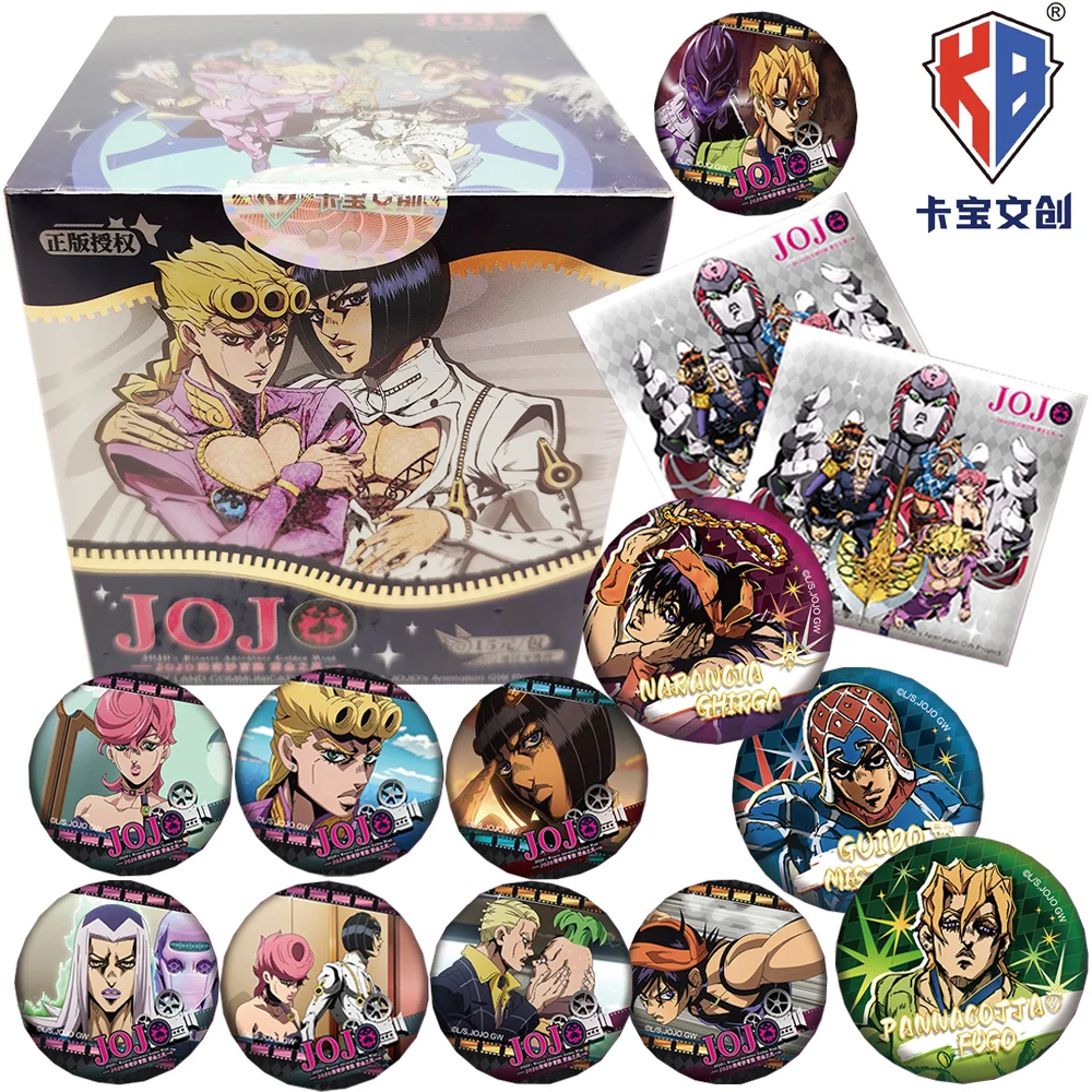 

New Genuine KABAO JOJO's Bizarre Adventure Golden Wind Anime Round Badge Cute Brooch Clothes Accessories Holiday Gifts for Fans