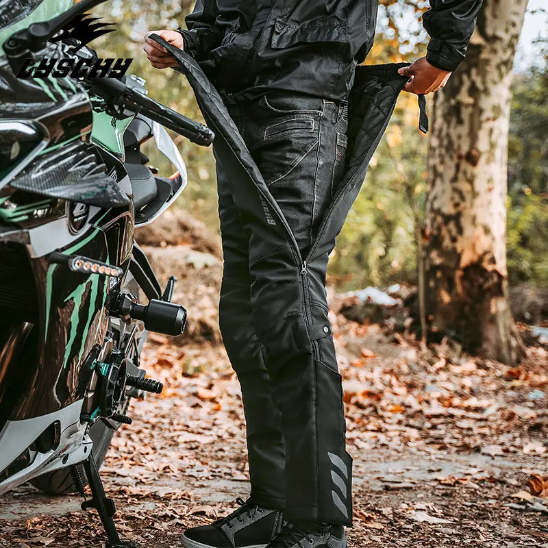 

Motorcycle Riding Pants Take off Quickly and Wear Windproof Warm Trousers Quickly Off-line Men's Fall and Rain Cover Pants