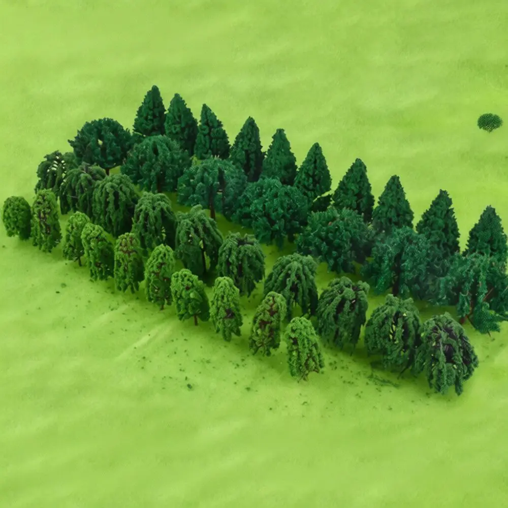 Artificial Plastic Miniature Trees For For Crab Kingdom Diorama Architecture Railway Track Landscape Model Decoration