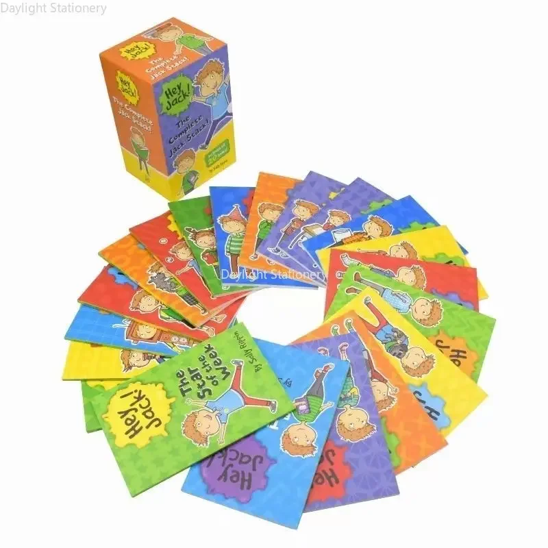 20 Pcs/Set Hey Jack !The Complete Jack Stack English Picture Story Book Children's Bridge Chapter Reading Kids Gift Box