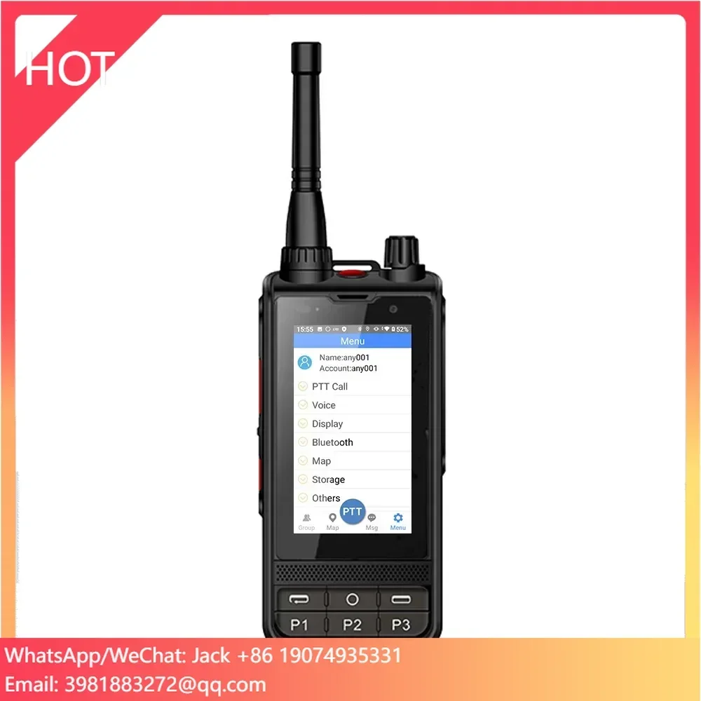 

IP67 Waterproof W6 Cellphone With Sim Card Android Radio With UHF 400-470MHz Analog Walkie Talkie