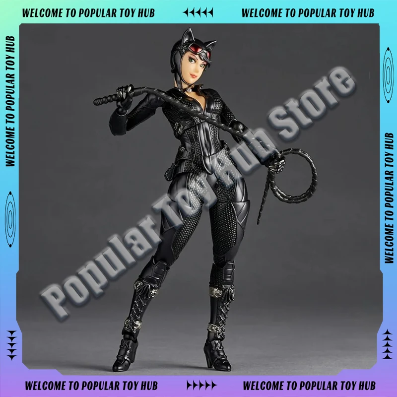 

In-Stock Arkahm Factory MAX Kaiyodo Catwoman Action Figure Anime Amazing Yamaguchi Style Catwoman Character Model Statue Toy