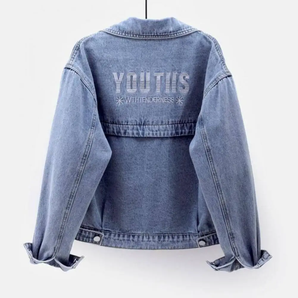 

2025 Spring Autumn Denim Shirt Women Loose Bottoming New Retro Long-Sleeve Shirt Jacket Top Women Short Denim Jacket Female Coat