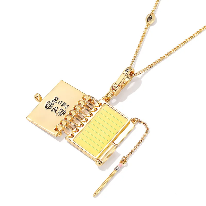 Bracelet Hand String Light Luxury Niche Letter Printing Stereo Loose-Leaf Laptop Pendant Openable Design Advanced Design Sense