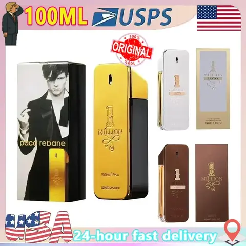 100ml Orijinal Million Gold Hombre Parfüm Kalıcı Güçlü Erkeksi Erkek Kokusu Güçlü Baharatlı Feromon Kolonyası Vücut Spreyi Kolonya