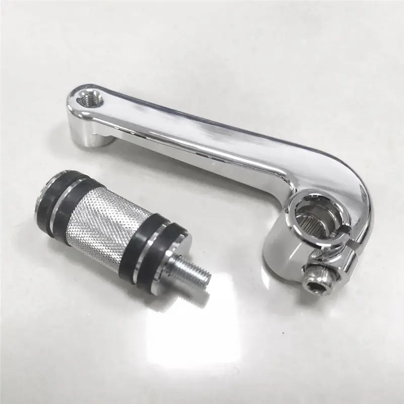 AEE5-Chrome Mid Control Shift Lever Shifter With Pedal For Sportster XL 883 1200