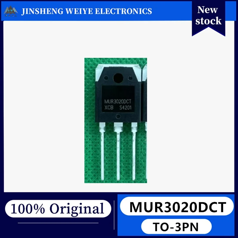 10/50 Pieces MUR3020DCT TO-3P Fast Recovery Diode 30A 200V New Original Stock