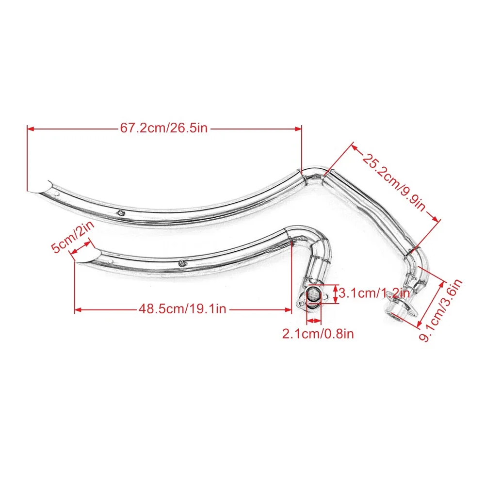 For Yamaha Virago XV125 XV 125 XV250 XV 250 Motorcycle Slash Cut Exhaust Muffler Pipe System With Removable Silencer Accessories