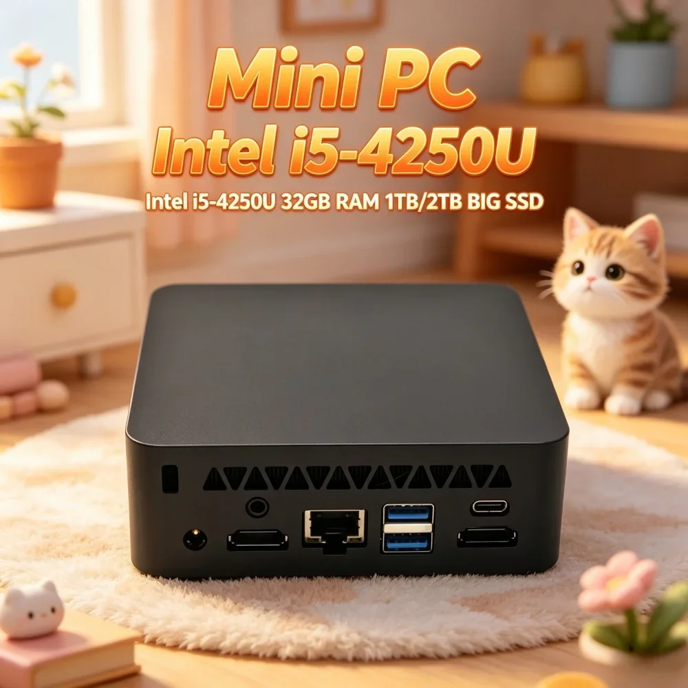 In Stock Ready Y5AIR Noise Free Mini Computer For Business, 8G 128G SSD USB3.0 WiFi BT4.2 quiet