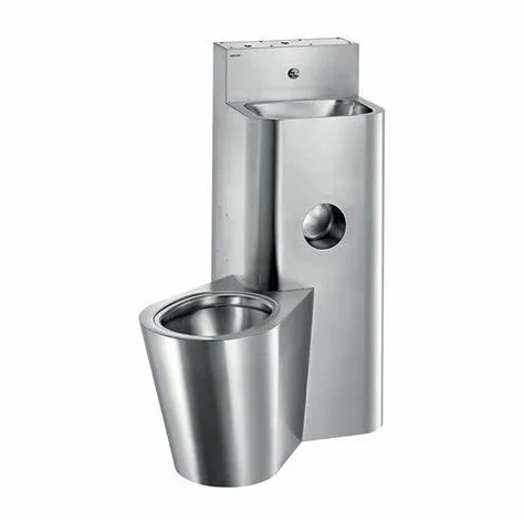 Custom Public Bathroom Closestool 304 316 Stainless Steel Toilet Sits Bathroom Two Piece Toilet