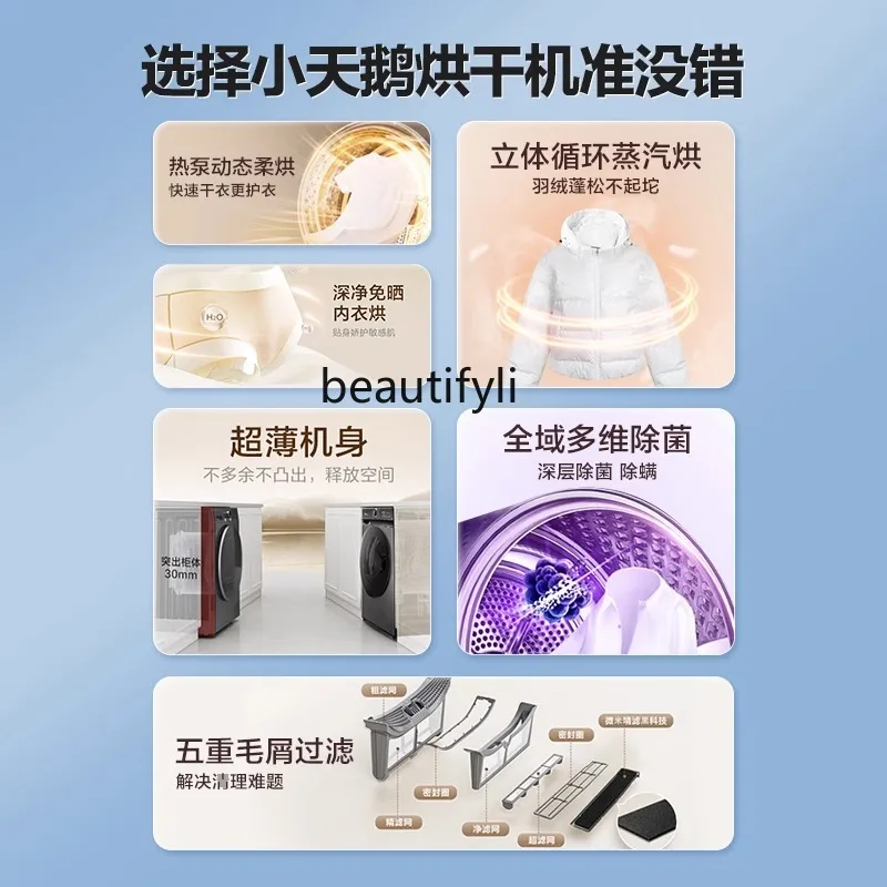 Secador doméstico tipo tambor para Nantian, Th617max secador, 10kg