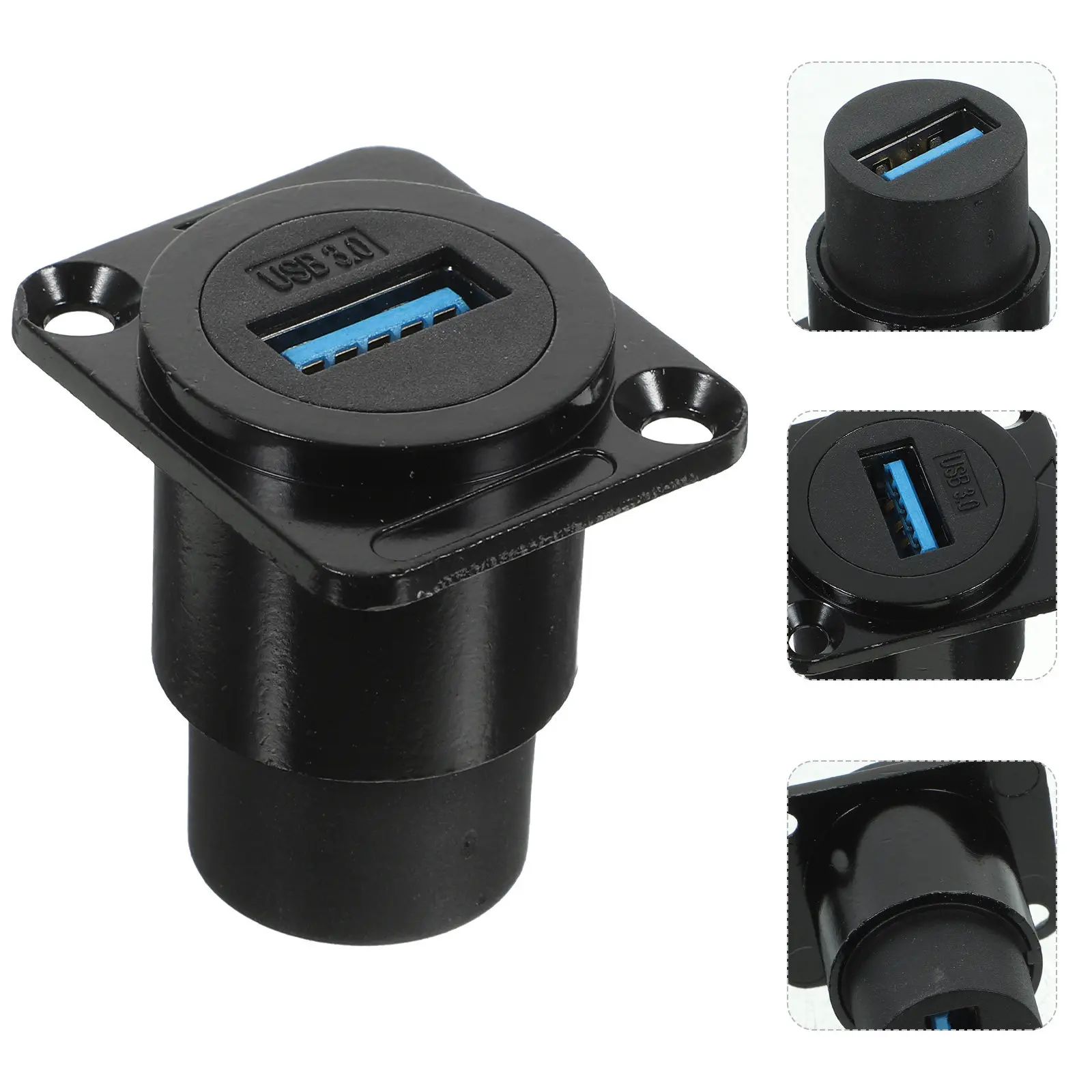 

USB-разъем для монтажа на панель, USB 3.0, промышленный, встраиваемый, водонепроницаемый IP67, цинковый литой корпус, гнездовой адаптер