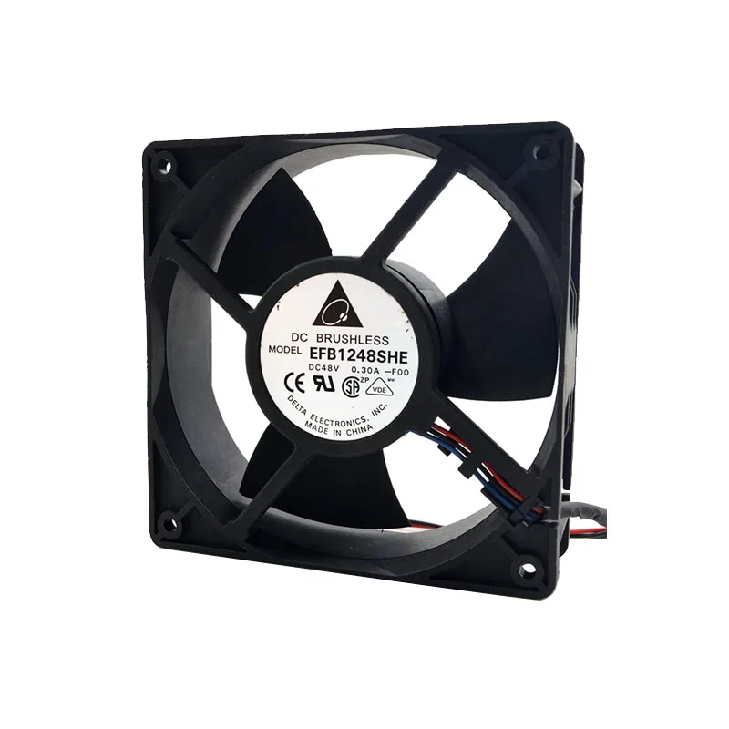 NEW ORIGINAL EFB1248SHE 48V 0.30A 12038 120*120*38mm 12cm COOLING FAN RADIATOR