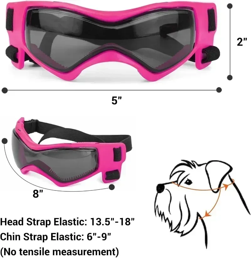 Dog Goggles for Small Dogs with Helmet Dog Sunglasses and Helmet Set for Small Medium  Outdoor Driving Walking Black