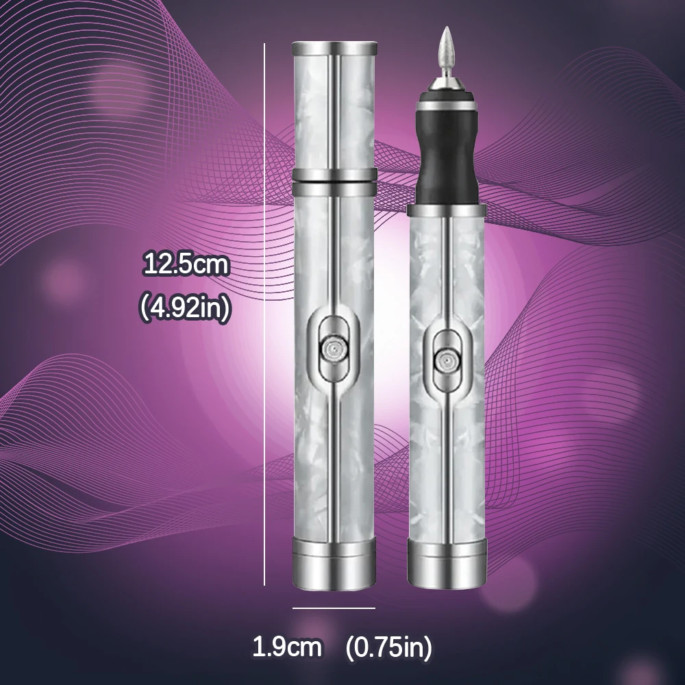 LINMANDA Kit trapano elettrico per unghie Kit professionale per lime per unghie Efile Gel per unghie Unghie acriliche Kit per lucidatura per manicure e pedicure