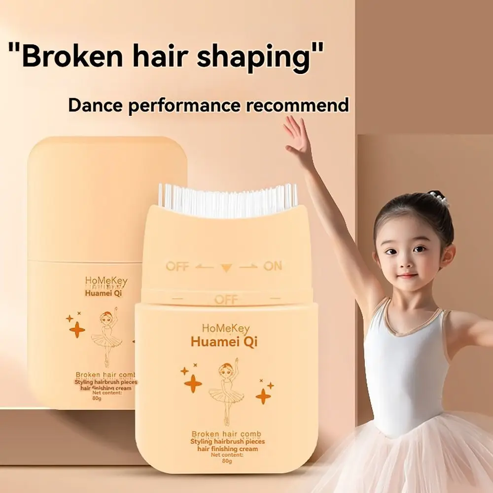 80g Broken Hair Comb Non Greasy Reduce Frizz Hair Smoother Wax Stick Light Fragrance Rapid Fixed Hair Wax For All Hair Types