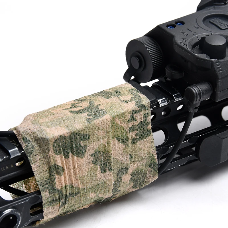 التكتيكية الادسنس PEQ-15 PEQ15 LA5C ريد دوت مؤشر الليزر التمويه غير مرئية الشريط كشاف ضوء LED ستروب مصباح يدوي #5