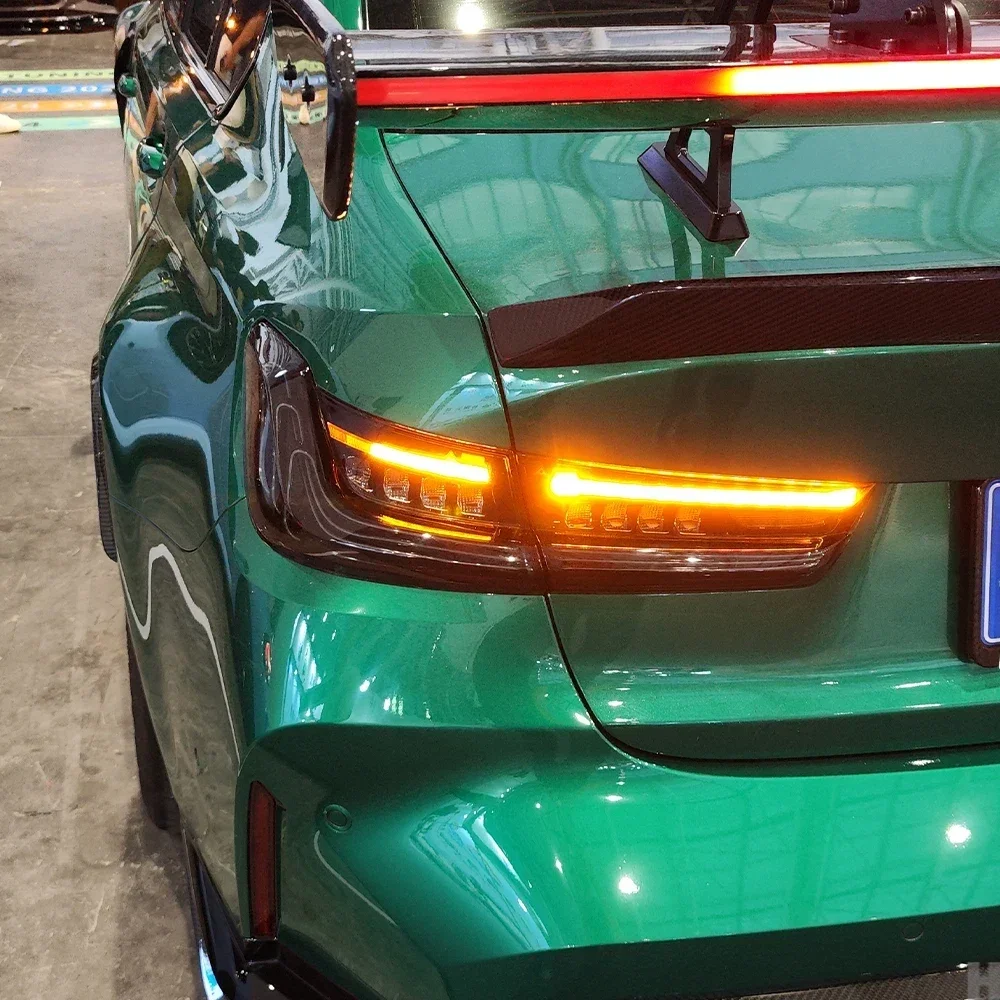 

Для BMW 3 серии G20 G28 320i 325i 330i 2020-2024 светодиодные задние фонари в сборе, обновление BMW 4 серии, лазерные аксессуары, задний фонарь