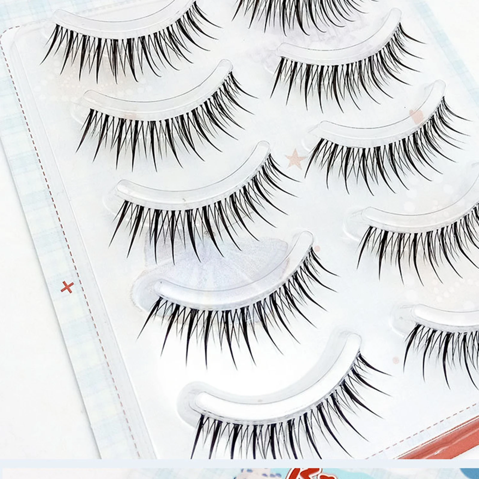 Ciglia finte riutilizzabili Bambola coreana Occhio tira manga ciglia Morbide naturali Estensioni ciglia giornaliere Accessori per il trucco