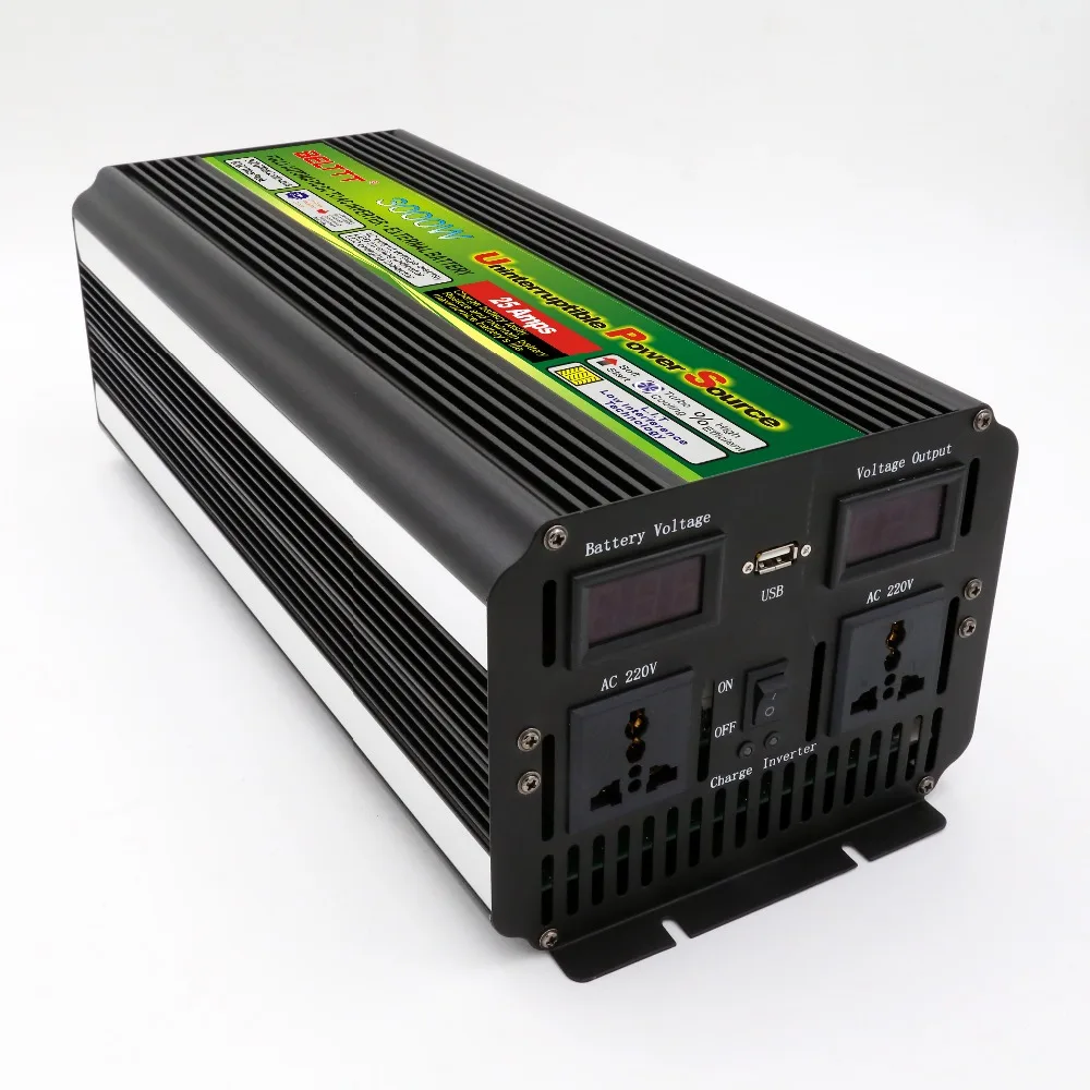 UPS Power Inverter 3000W 4000W DC 12V/24V AC 220V/230V Charging Inverter Charger Converter 5KW home car transformer