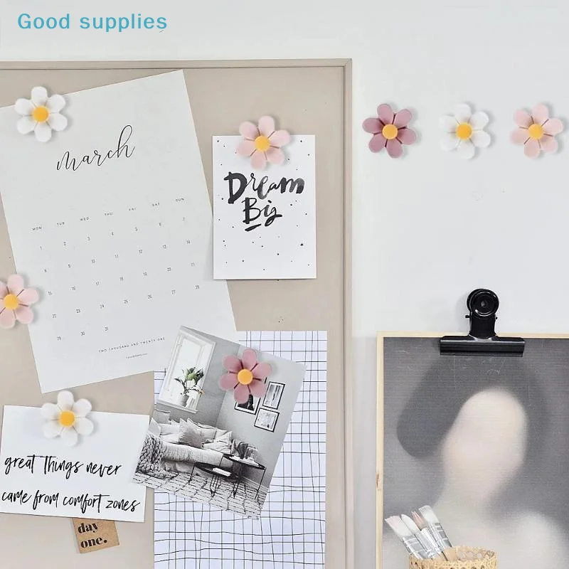 Decorative Resin Flower Thumbtacks Floral Pushpins Set Creative Office School Home Wall Notice Board Pin for Photos And Messages
